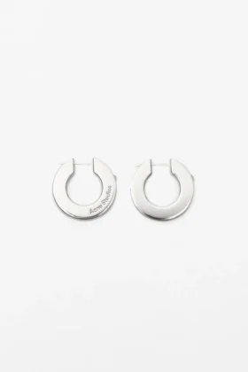 Boucles d’oreilles créoles ornées d’un cristal