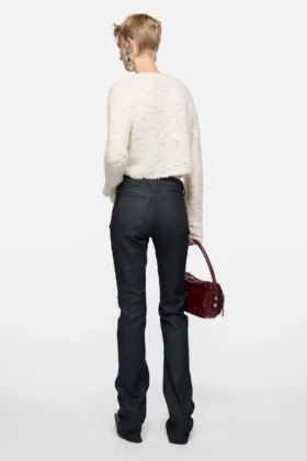 Cardigan en laine avec nœud