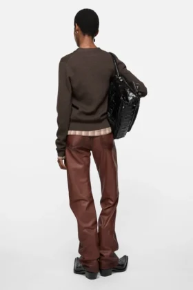Cardigan en laine superposé