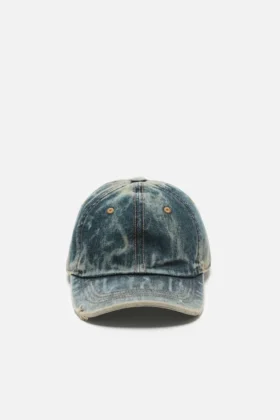 Casquette en denim avec logo