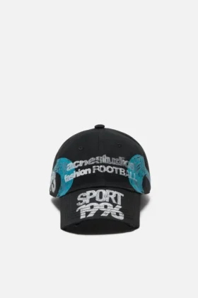 Casquette à logo vieilli