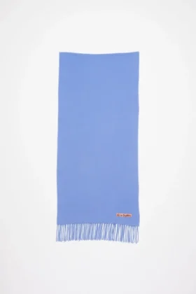 Écharpe en laine à franges - Étroite