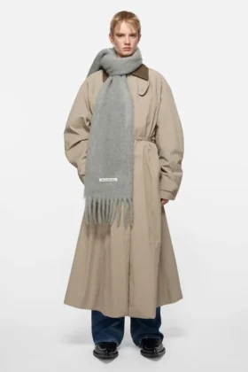 Écharpe en mohair avec logo