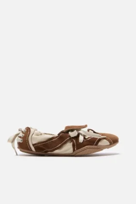 Chaussures à lacets en daim
