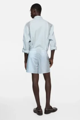 Chemise boutonnée avec logo brodé