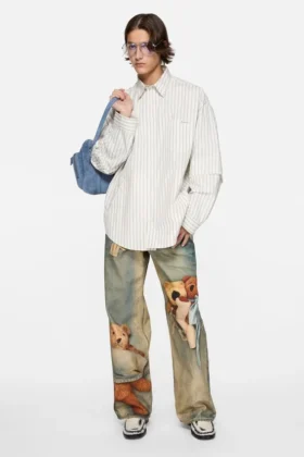 Chemise boutonnée à manches doubles