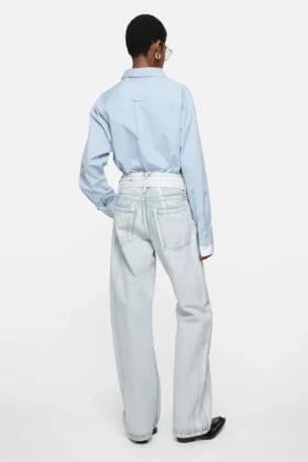 Chemise boutonnée à superpositions