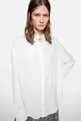 Chemise boutonnée à superpositions