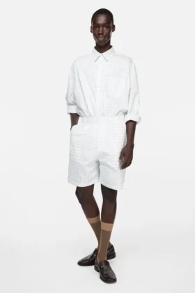Chemise à carreaux boutonnée
