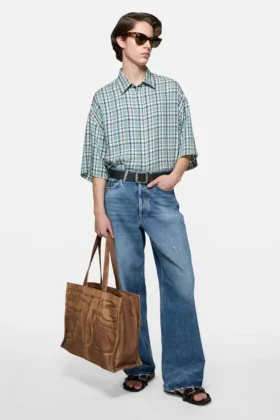 Chemise en flanelle à carreaux