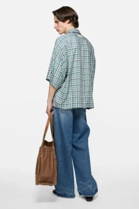 Chemise en flanelle à carreaux