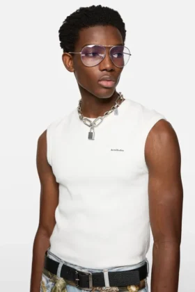 Collier avec cadenas à logo