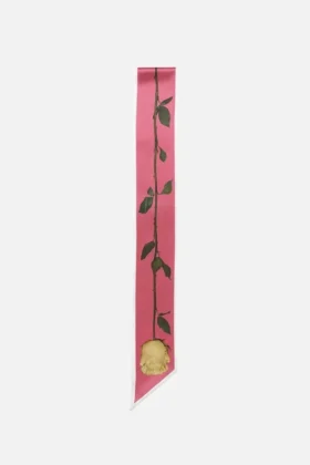 Foulard fin en satin de soie