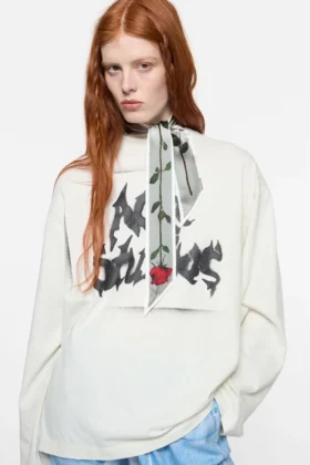 Foulard fin en satin de soie