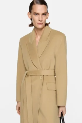 Manteau en cachemire à double boutonnage