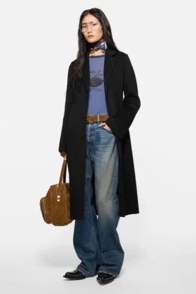Manteau en laine ajusté
