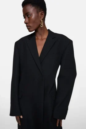 Manteau en laine à double boutonnage