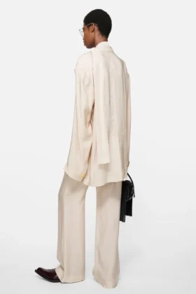Pantalon à carreaux ajusté