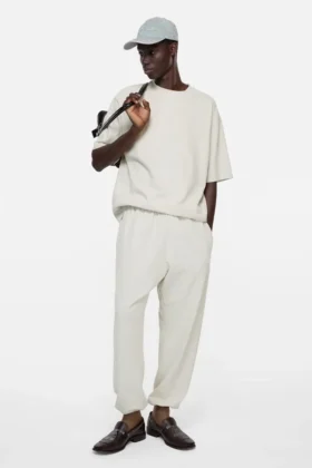 Pantalon de survêtement en molleton délavé
