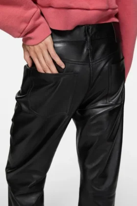 Pantalons en cuir – coupe classique