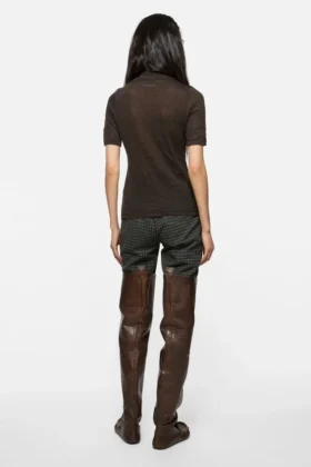 Polo en maille de soie