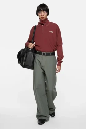Polo à logo délavé