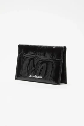 Portefeuille en cuir à rabat