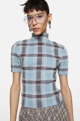 Pull à col roulé en laine