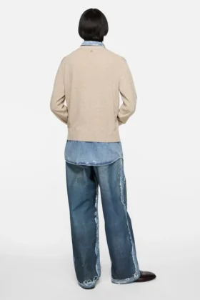 Pull en laine superposé