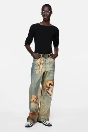 Pull en maille avec bandeau logo