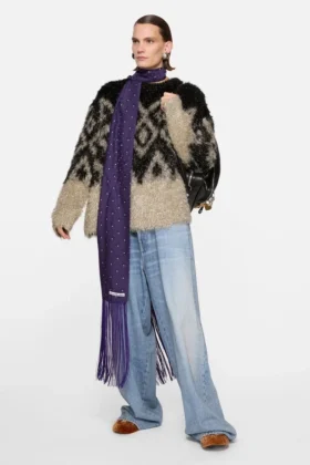 Pull en maille métallisée