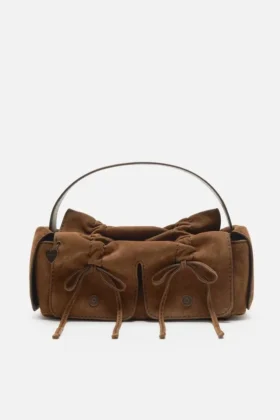 Sac à bandoulière en daim Multipocket
