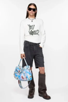 Shorts en denim à coupe ample