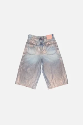 Shorts en denim pailleté