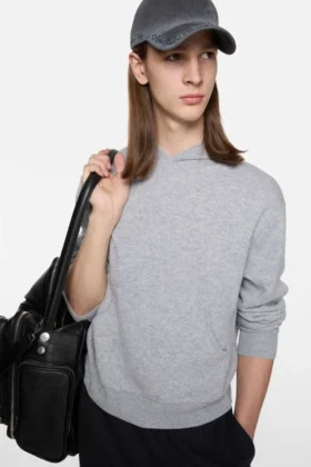 Sweat à capuche en cachemire