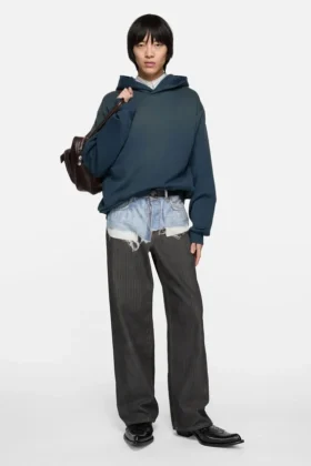 Sweat à capuche en polaire avec logo