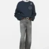 Sweats en molleton vieillis
