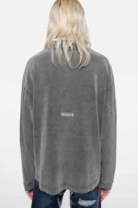 T-shirt ample avec logo en caoutchouc