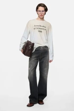 T-shirt avec logo « 1996 » peint à la bombe