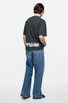 T-shirt à logo gothique