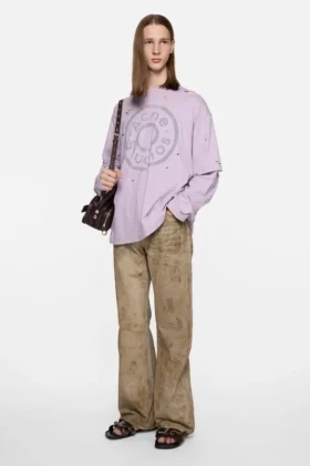 T-shirt à logo superposé