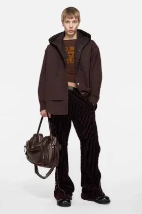 Veste à capuche superposée
