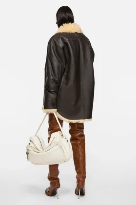 Veste chemise en peau de mouton