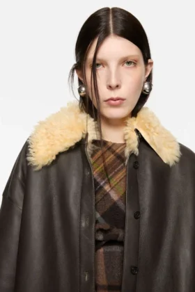 Veste chemise en peau de mouton
