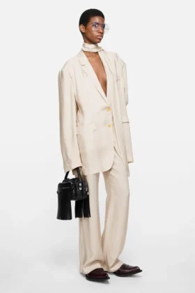 Veste de costume à simple boutonnage