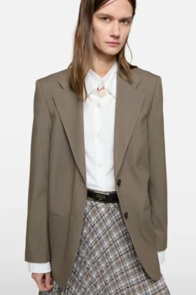 Veste de costume à simple boutonnage