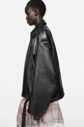 Veste de motard en cuir