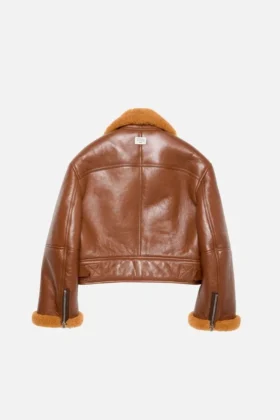 Veste de motard en peau de mouton