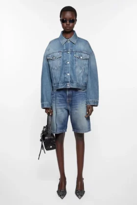 Veste en denim - Coupe ample et courte