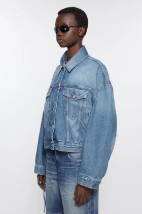 Veste en denim – Coupe ample et courte